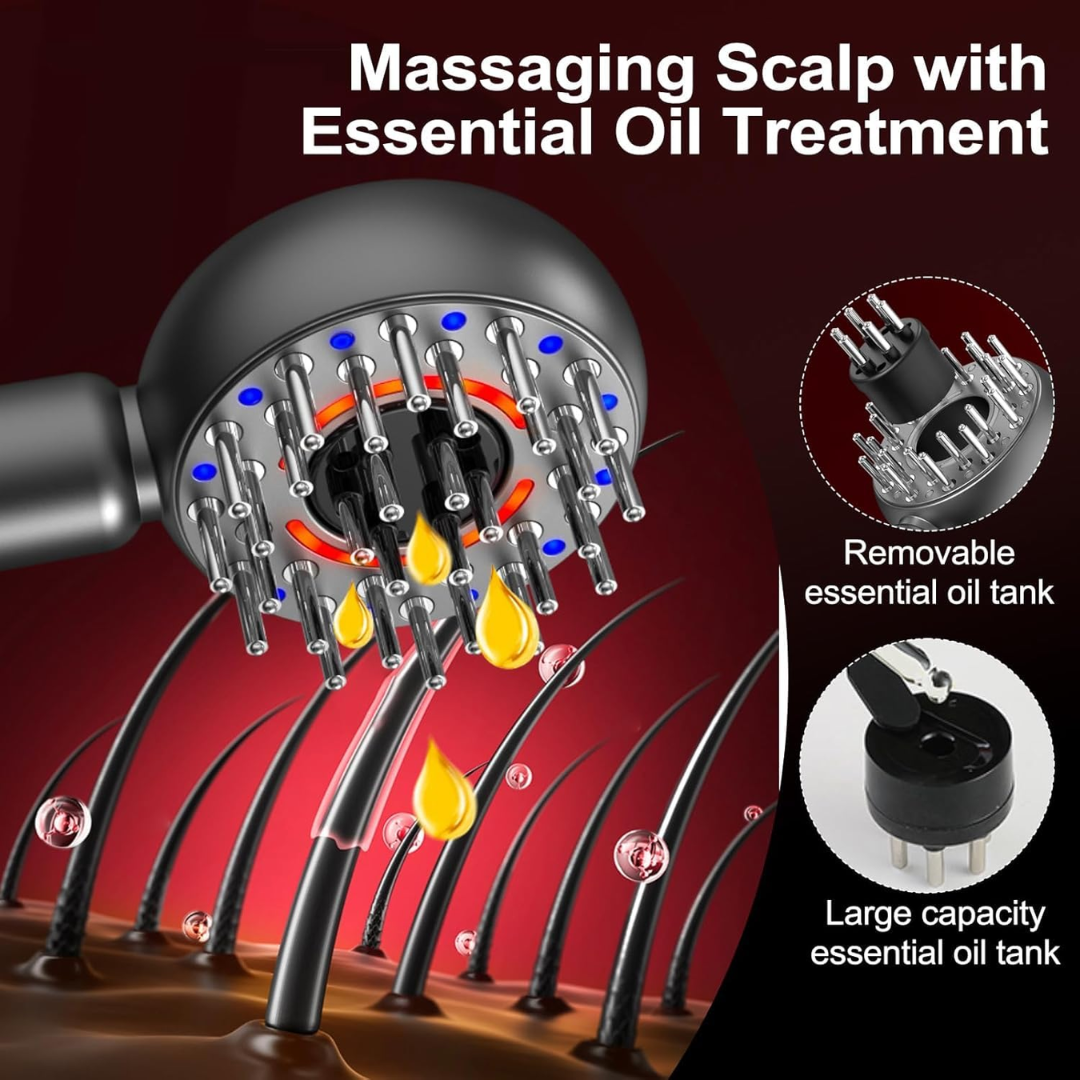 3 In 1 Multi Microcurrent Red Light Therapy Scalp Massage Comb