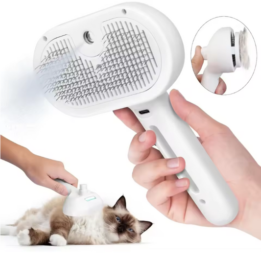 3 in 1 Pet Steam Spray Brush Grooming Comb