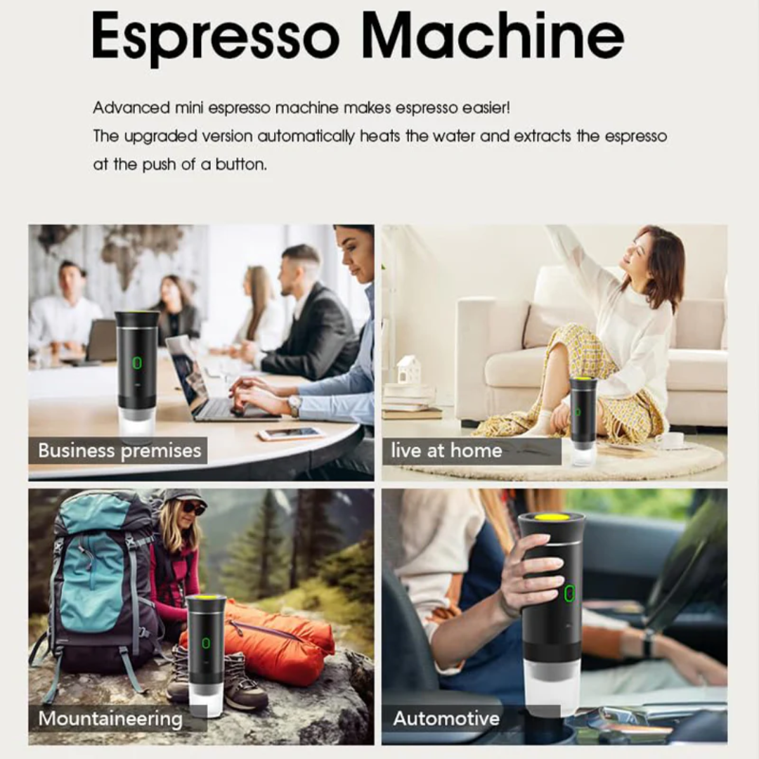 3 in 1 Wireless Electric Portable Espresso Coffee Maker