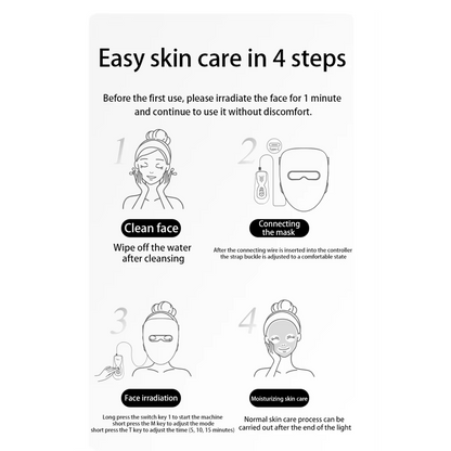 4D Silicone Red Light Light Therapy Mask