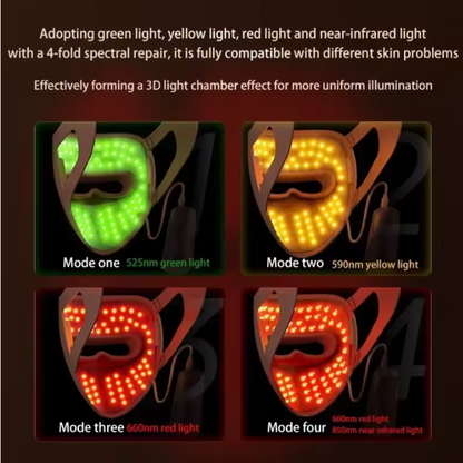 4D Silicone Red Light Light Therapy Mask