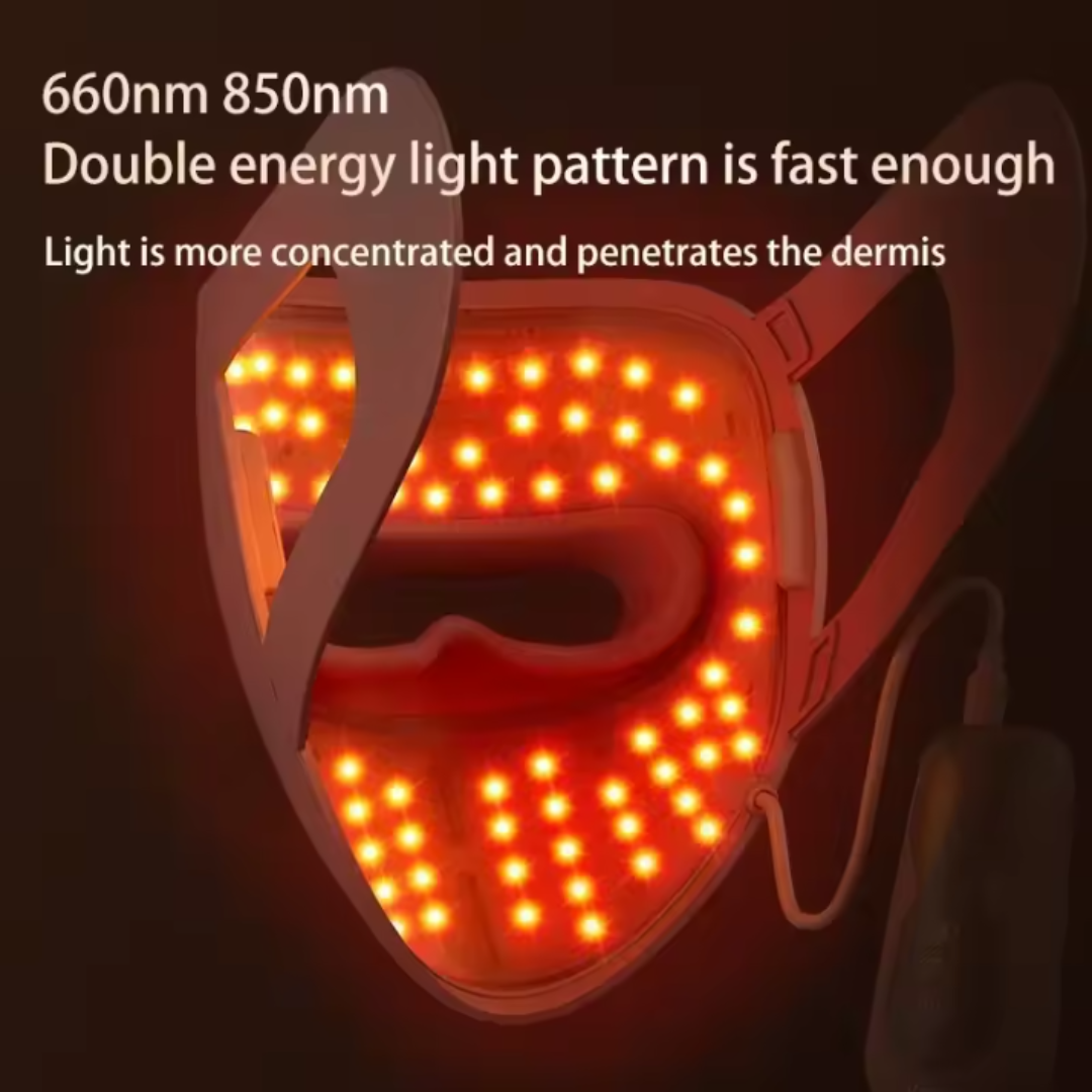 4D Silicone Red Light Light Therapy Mask