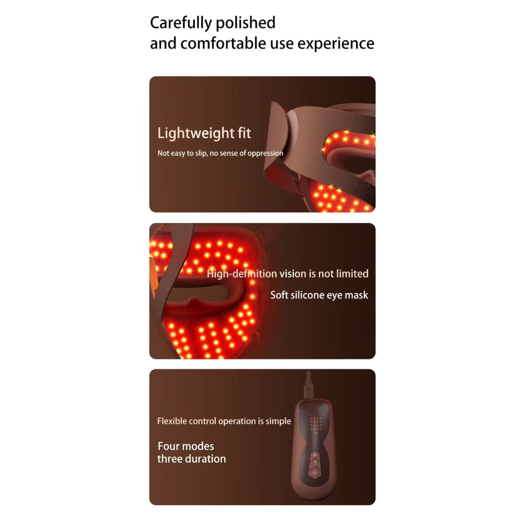 4D Silicone Red Light Light Therapy Mask