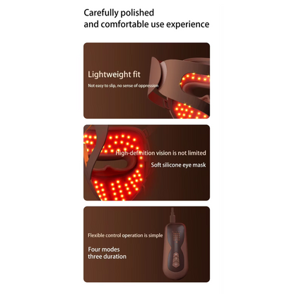 4D Silicone Red Light Light Therapy Mask