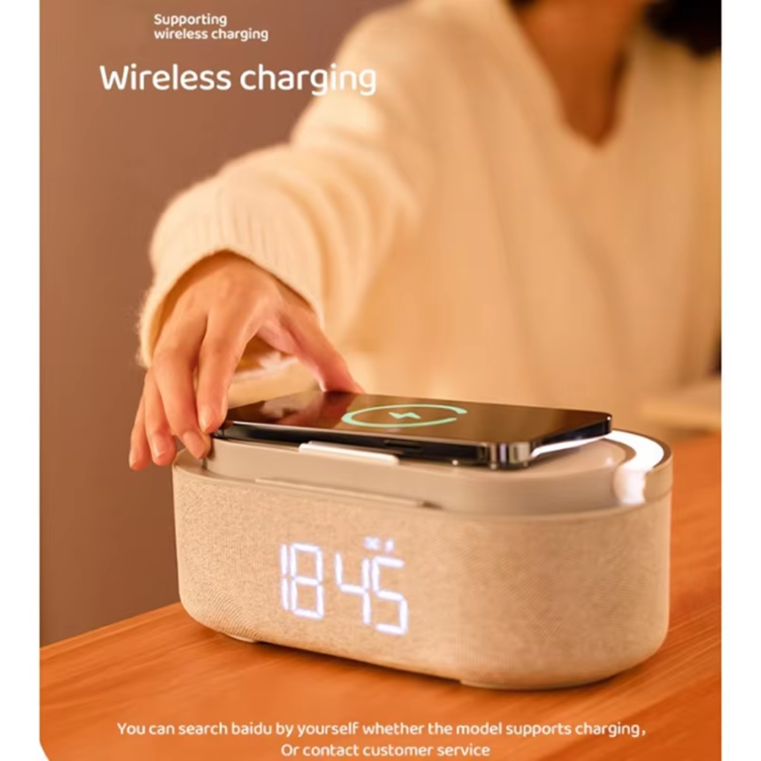 Multifunctional Wireless Charger Display Clock Lamp Light