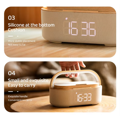 Multifunctional Wireless Charger Display Clock Lamp Light