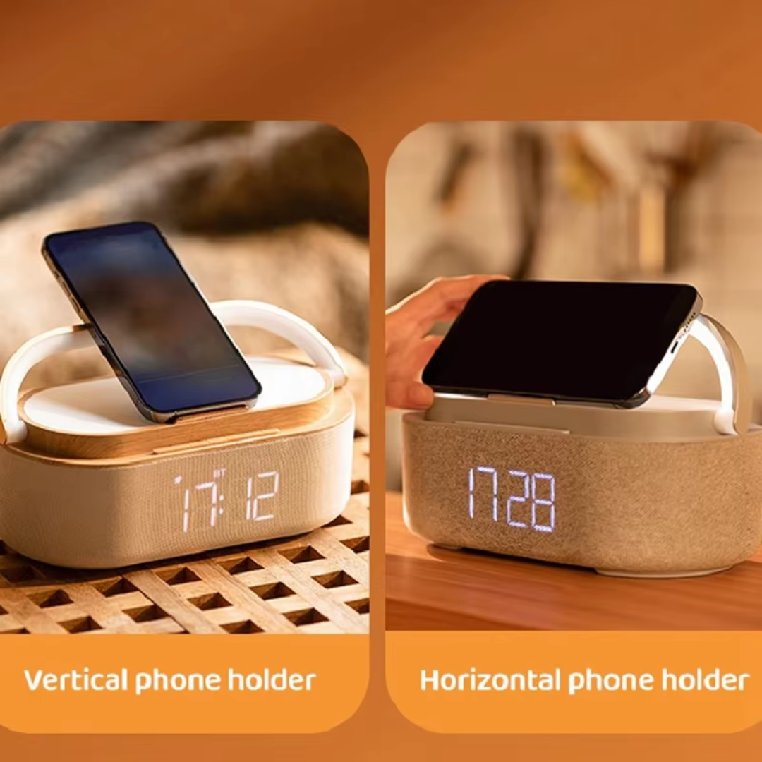 Multifunctional Wireless Charger Display Clock Lamp Light