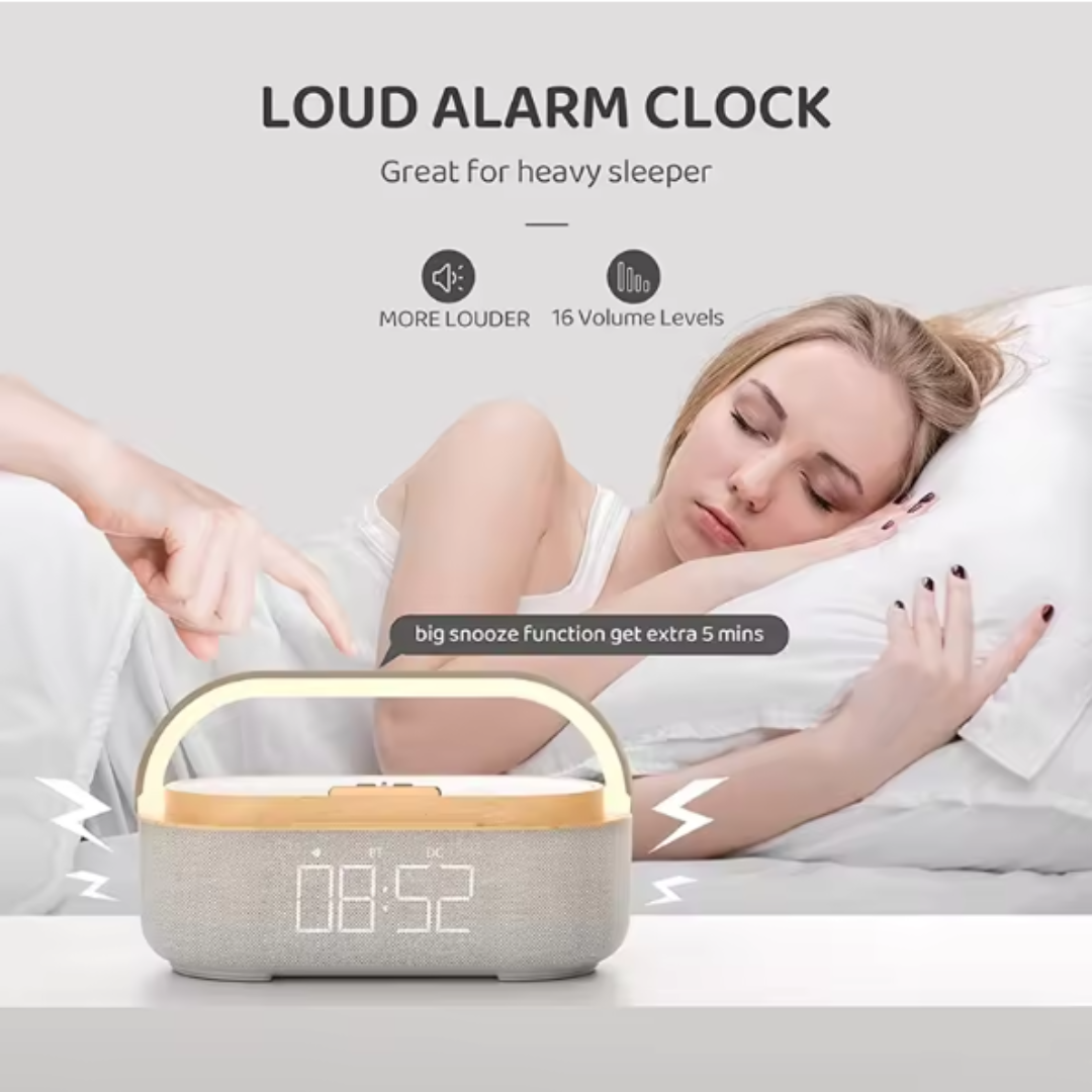 Multifunctional Wireless Charger Display Clock Lamp Light