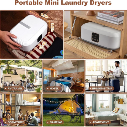 Portable Foldable Laundry Dryer UV Sterilization and Remote Control