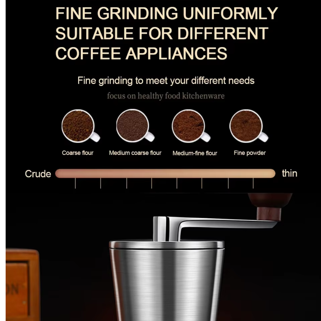 Premium Adjustable Portable Manual Coffee Grinder Hand