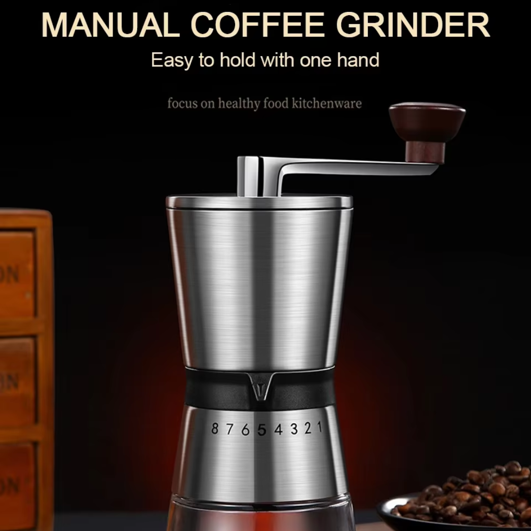 Premium Adjustable Portable Manual Coffee Grinder Hand