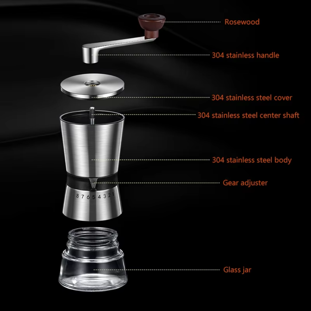 Premium Adjustable Portable Manual Coffee Grinder Hand