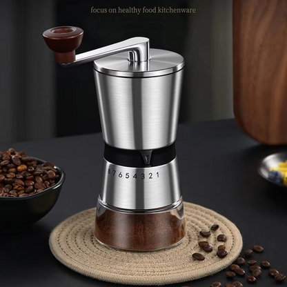 Premium Adjustable Portable Manual Coffee Grinder Hand